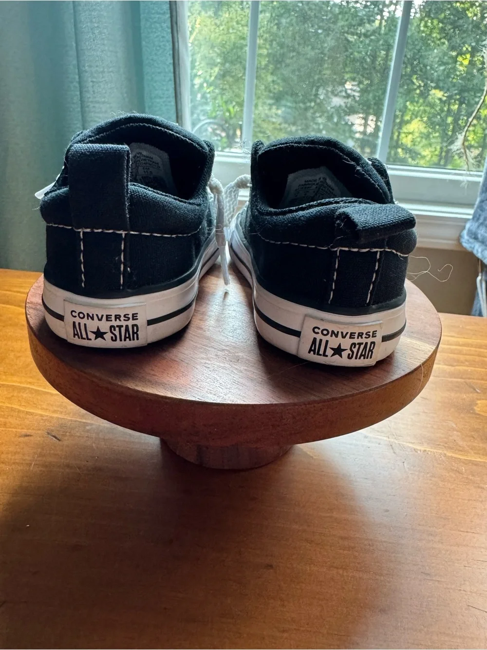 Converse Kids Black and White Low Top Sneakers